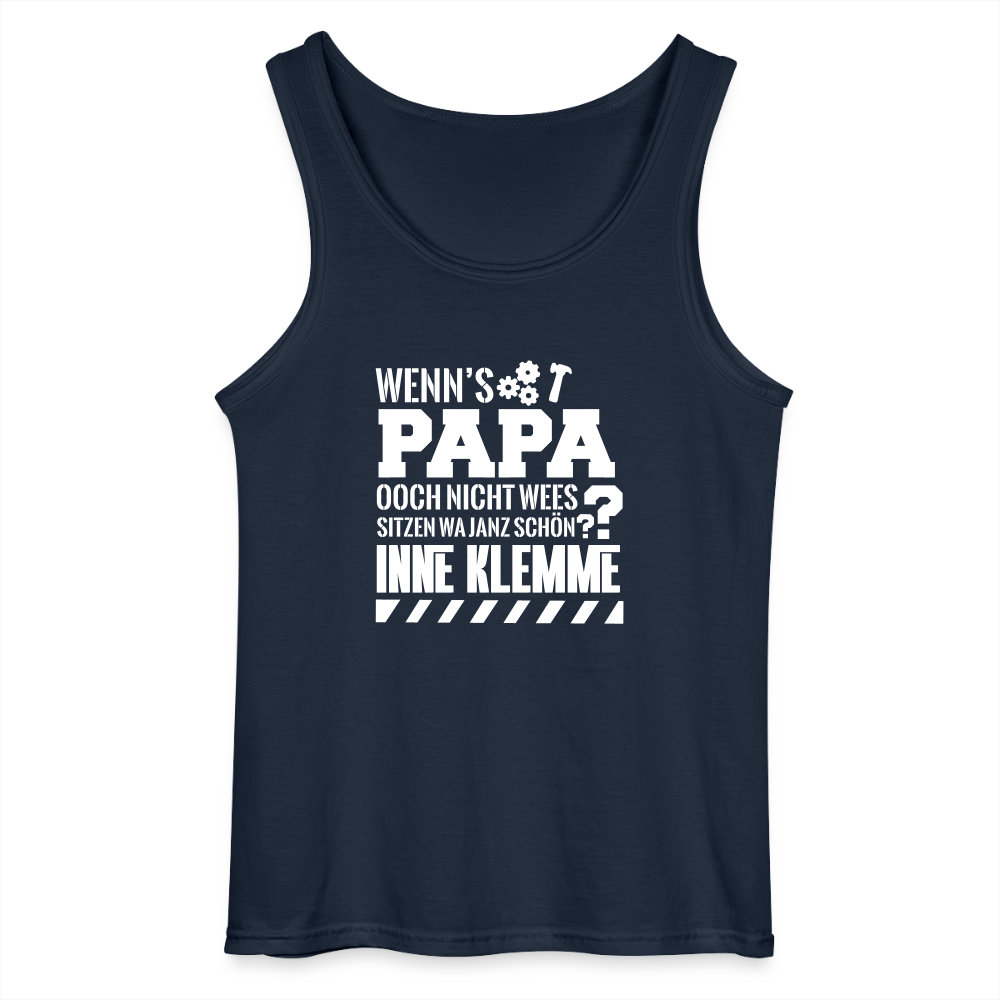 Wenn's Papa - Männer Tank Top - Navy