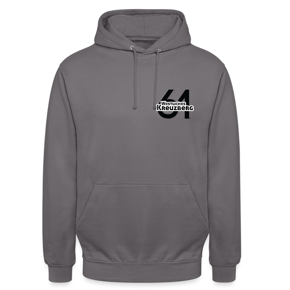 Westliches Kreuzberg  - Unisex Hoodie - Mittelgrau