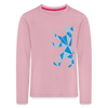 Berliner Bär Geometrie - Kinder Langarmshirt - Hellrosa