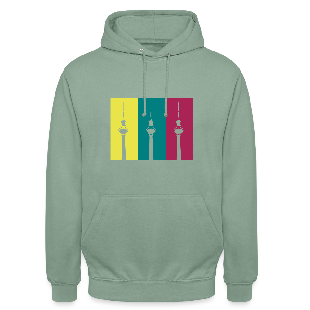 Berlin Retro - Unisex Hoodie - Graugrün