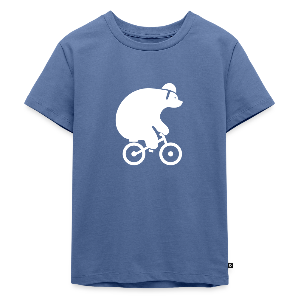 Fahrradbär - Kinder Premium T-Shirt - Taubenblau