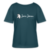 Janz Jenau - Relaxed Rundhals Frauen Bio-T-Shirt - Dunkles Petrol