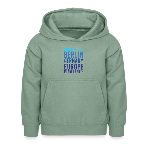 Prenzlberg - Planet Earth - Kinder Hoodie - Graugrün