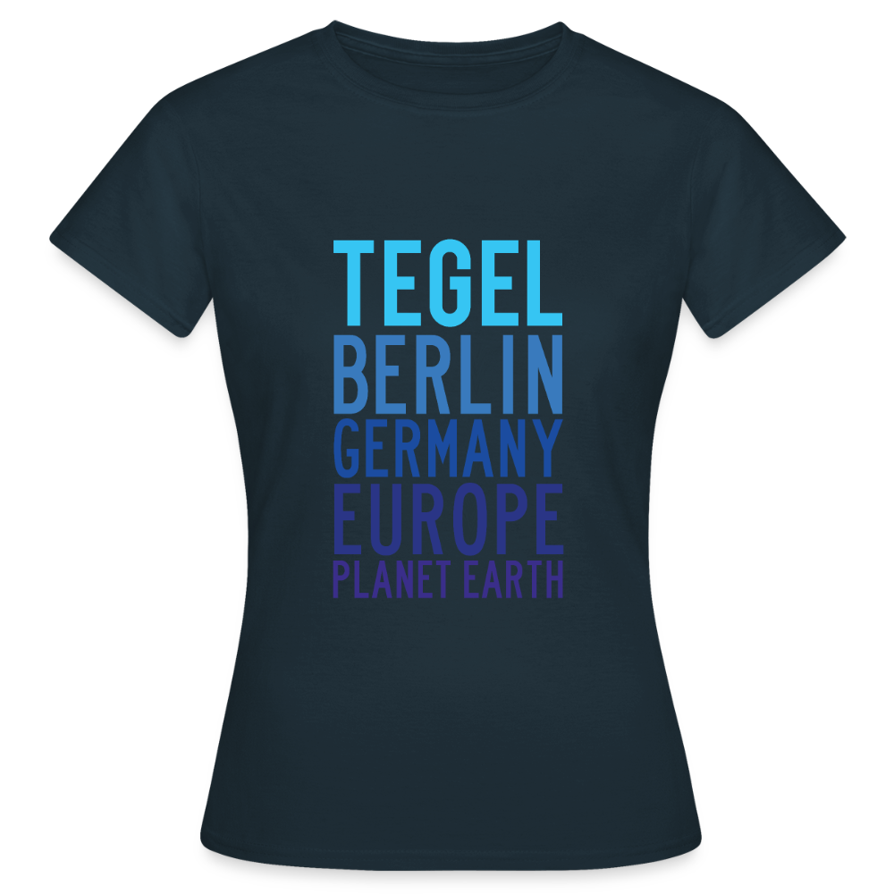 Tegel Planet Earth - Frauen Premium T-Shirt - Navy