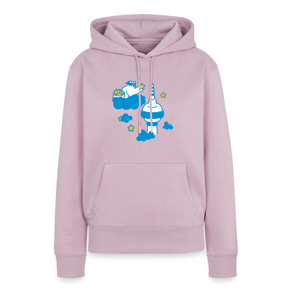 Berliner Bär bei Nacht - Frauen Premium Hoodie - Altrosa