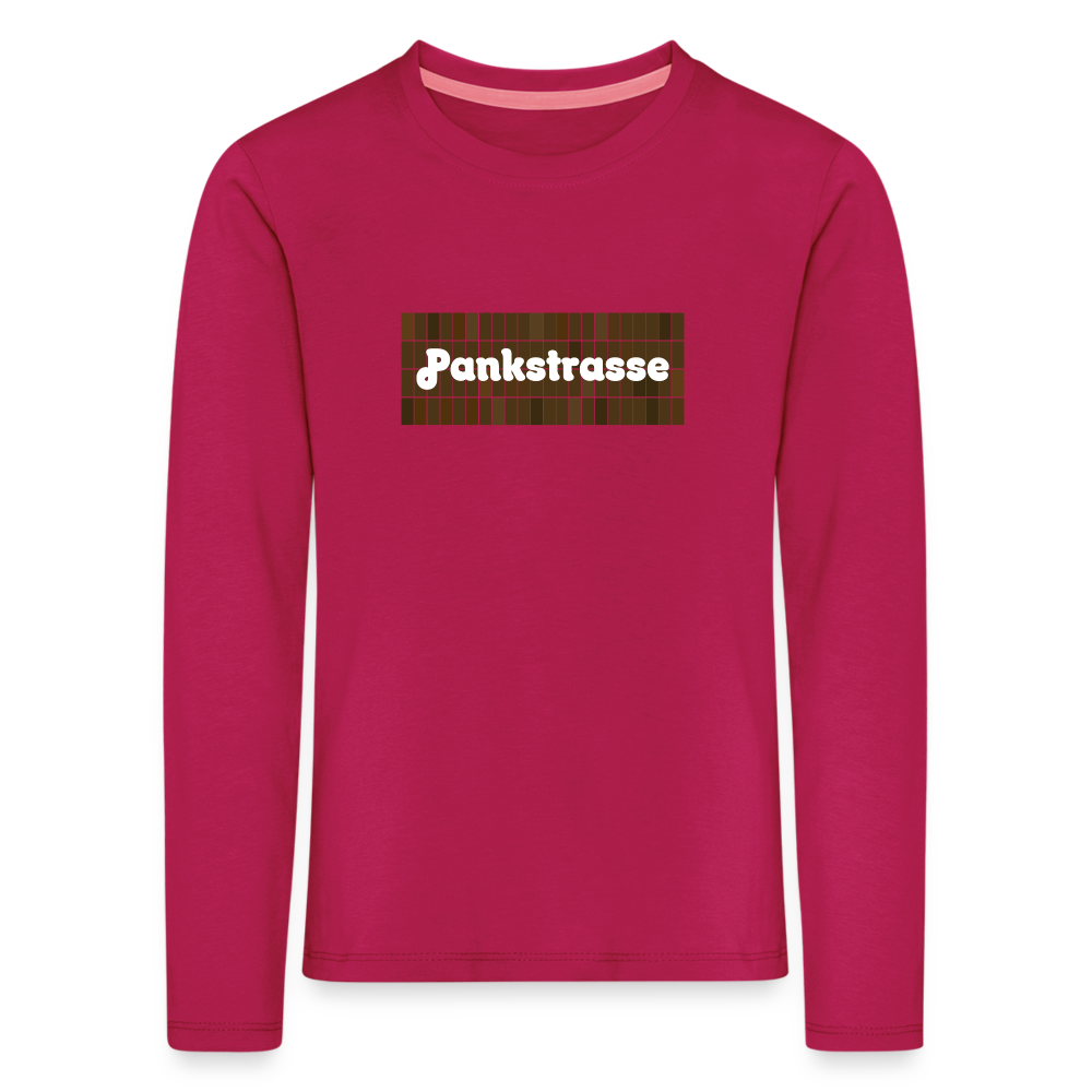 Pankstrasse - Kinder Langarmshirt - dunkles Pink
