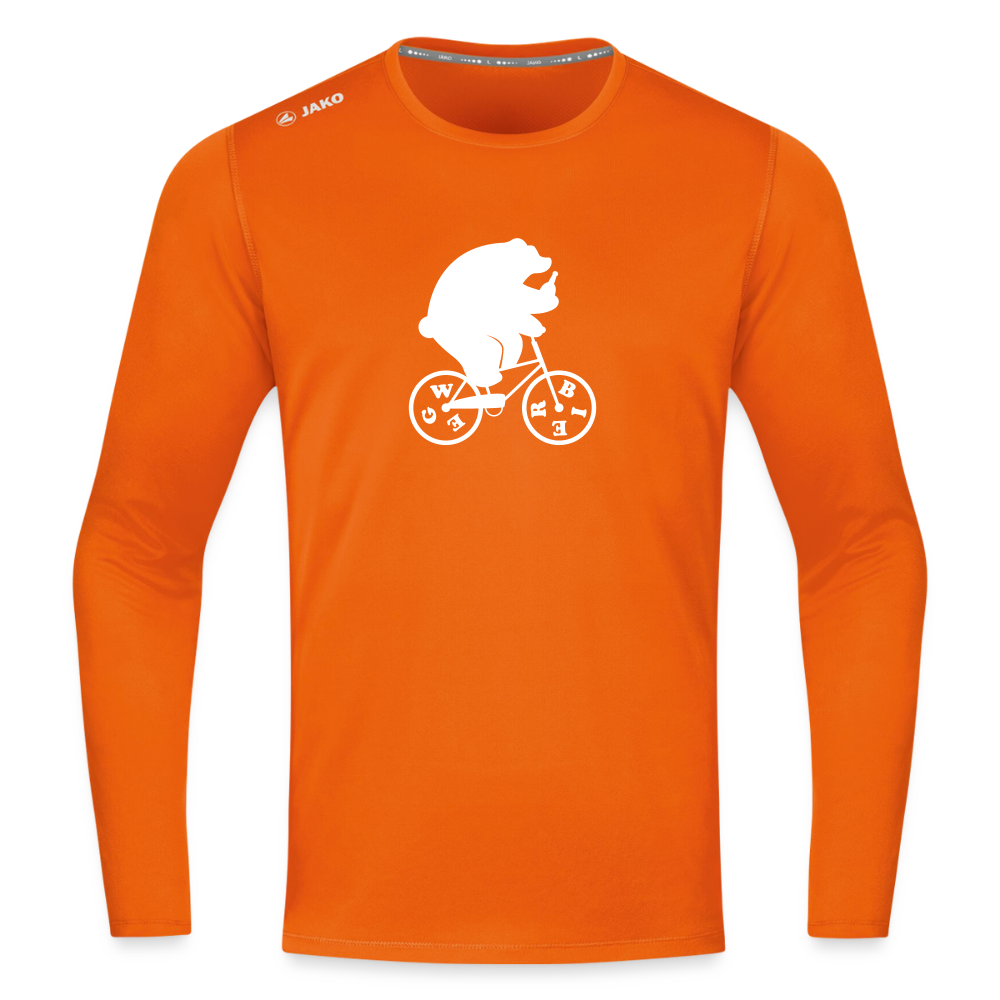 Wegbier Berlin - Männer Sport Langamshirt - Neonorange