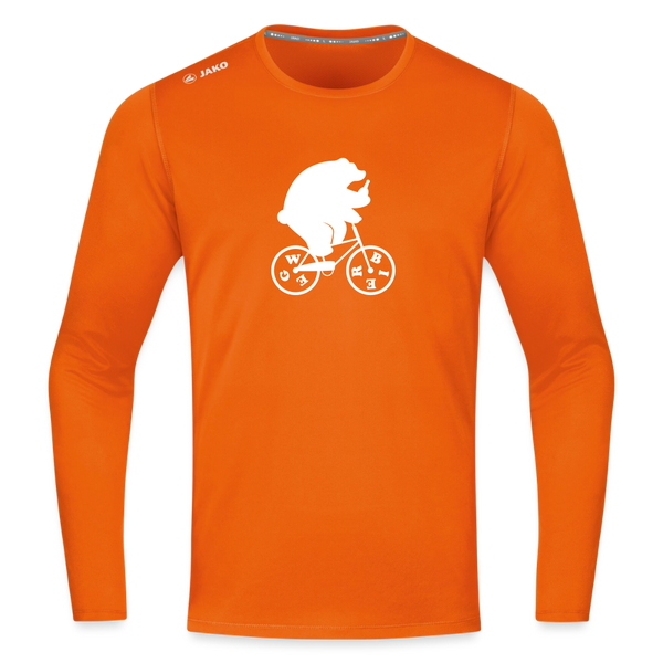 Wegbier Berlin - Männer Sport Langamshirt - Neonorange