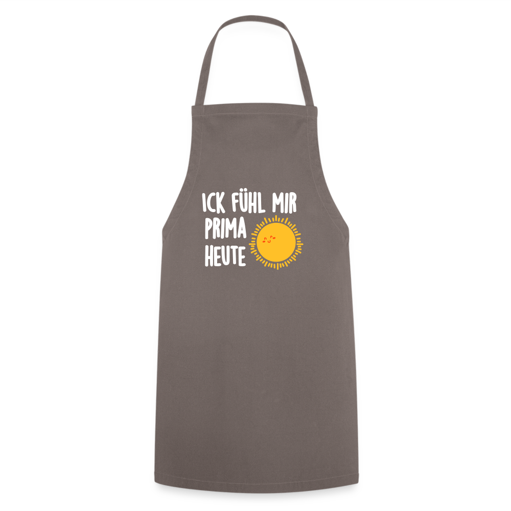 Ick fühl mir prima - Kochschürze - Grau