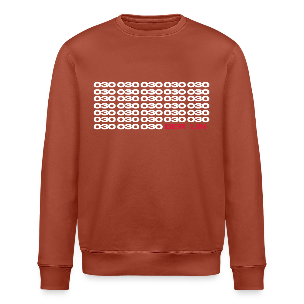 030 Berlin - Unisex Bio Sweatshirt - Terrakotta