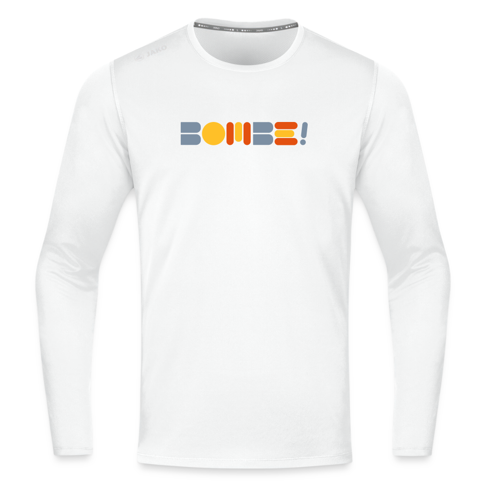 Bombe! - Männer Sport Langamshirt - Weiß