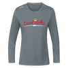 Zimtzicke - Frauen Sport Langarmshirt - Grau