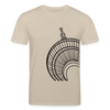 Der Turm von unten - schwarz - Unisex Bio T-Shirt - Beige