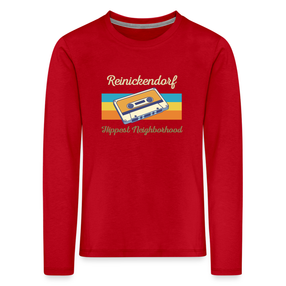 Reinickendorf  Hippest Neighborhood - Kinder Langarmshirt - Rot