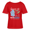 Georgien oder Gesundbrunnen - Relaxed Rundhals Frauen Bio-T-Shirt - Rot