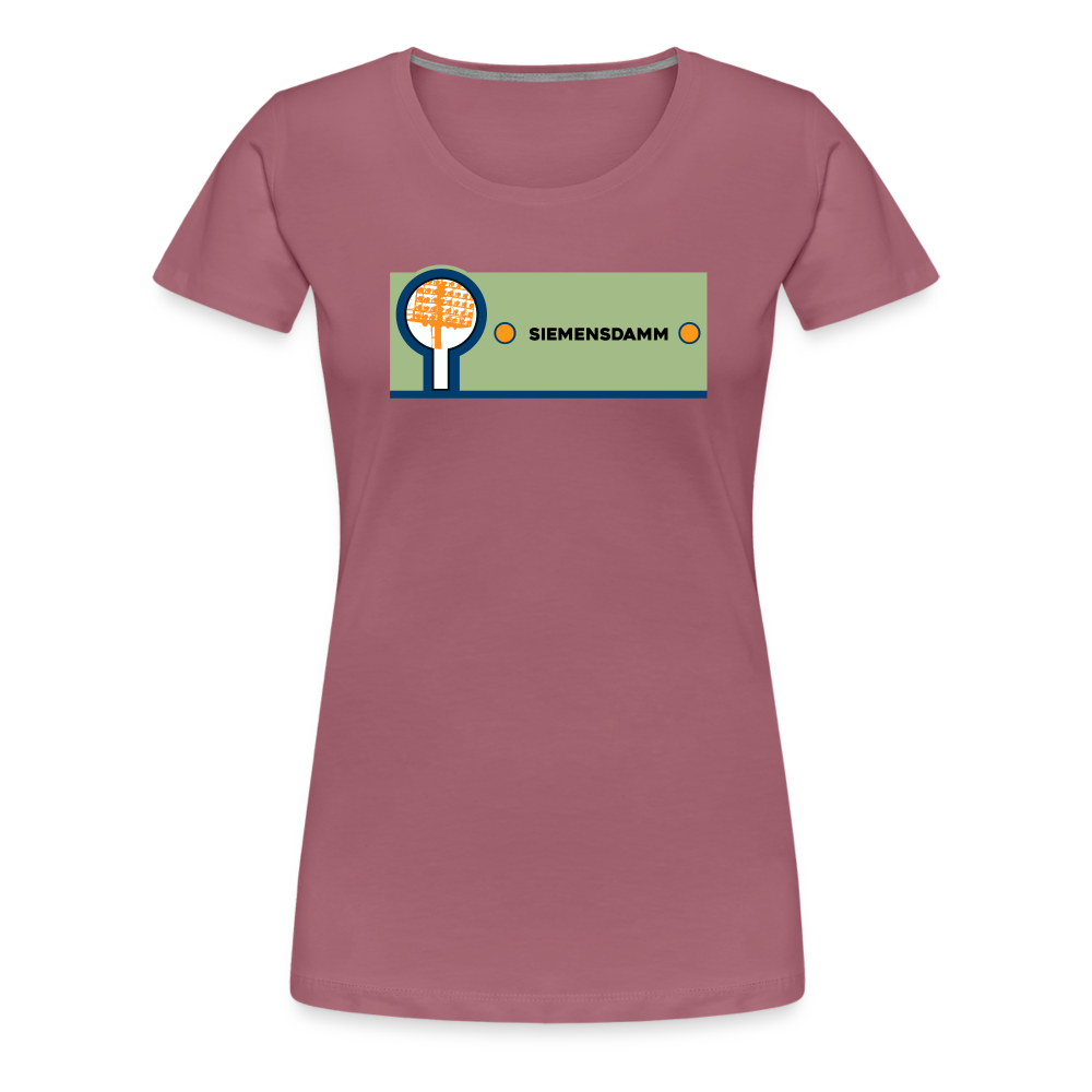 Siemensdamm - Frauen Premium T-Shirt - Malve