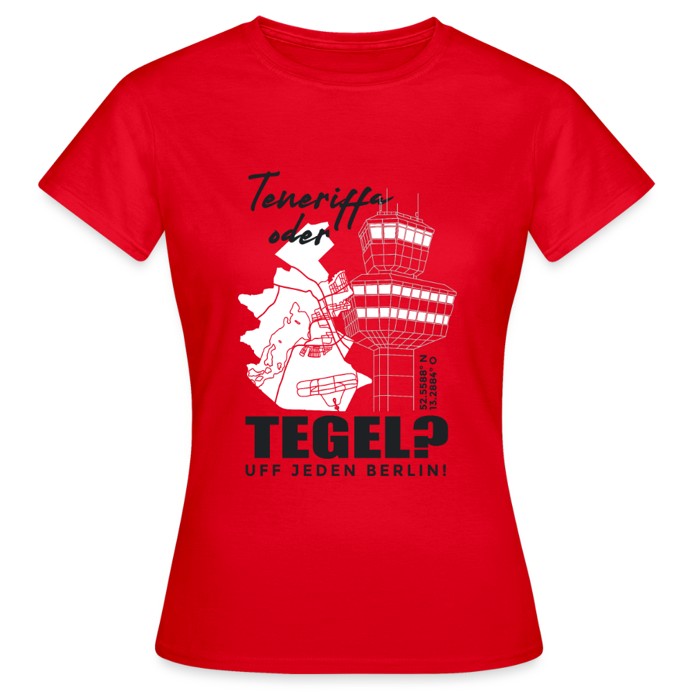 Teneriffa oder Tegel - Frauen Premium T-Shirt - Rot