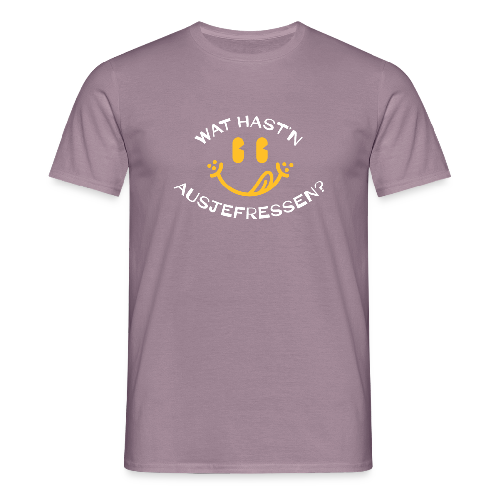 Wat Hast’n Ausjefressen - Männer Premium T-Shirt - Lilagrau