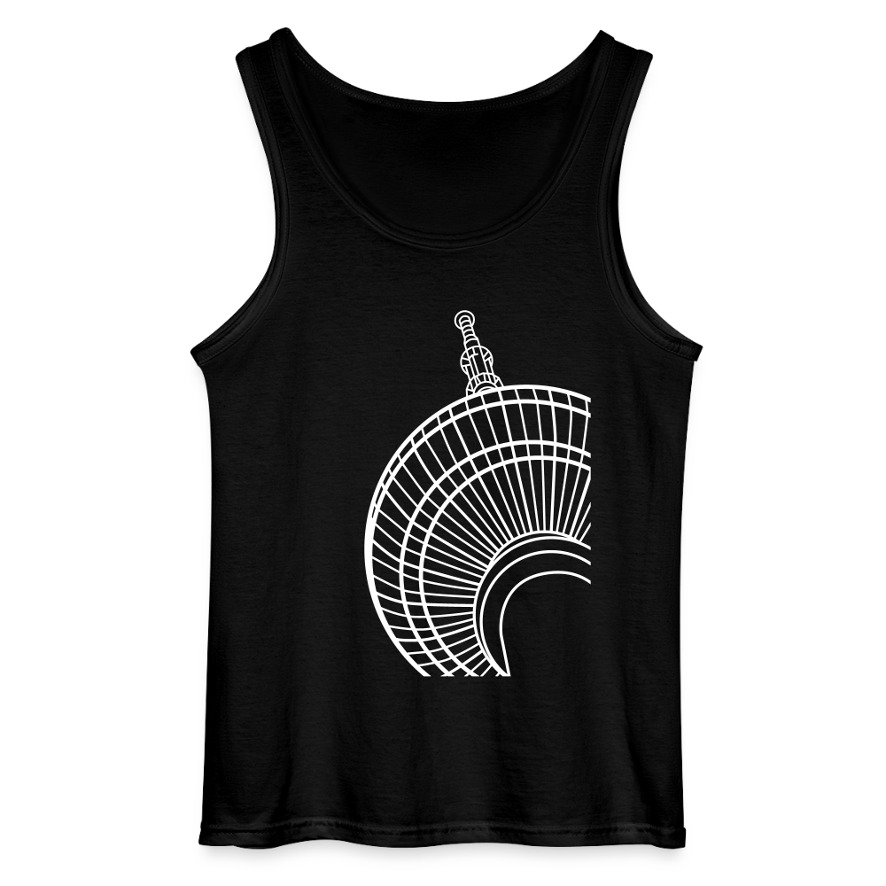 Der Turm von unten - weiß - Männer Tank Top - Schwarz