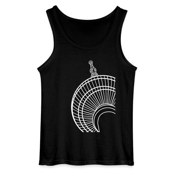 Der Turm von unten - weiß - Männer Tank Top - Schwarz