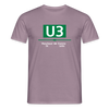 U3 - Männer Premium T-Shirt - Lilagrau