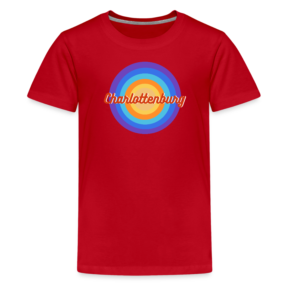 Charlottenburg Retro - Teenager Premium T-Shirt - Rot