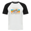 Schöneberg Hippest Neighborhood - Männer Baseball T-Shirt - Weiß/Schwarz