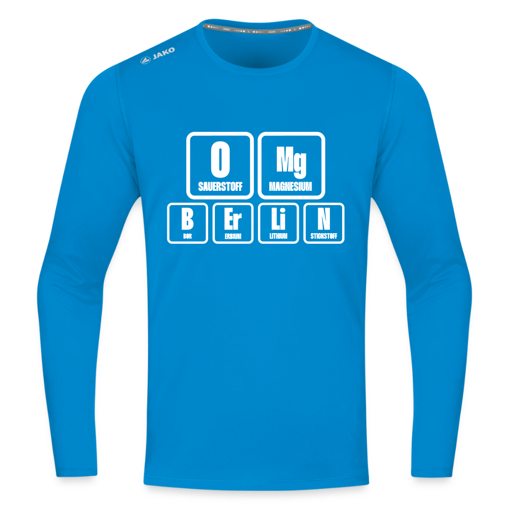 OMG Berlin - Männer Sport Langamshirt - Saphirblau