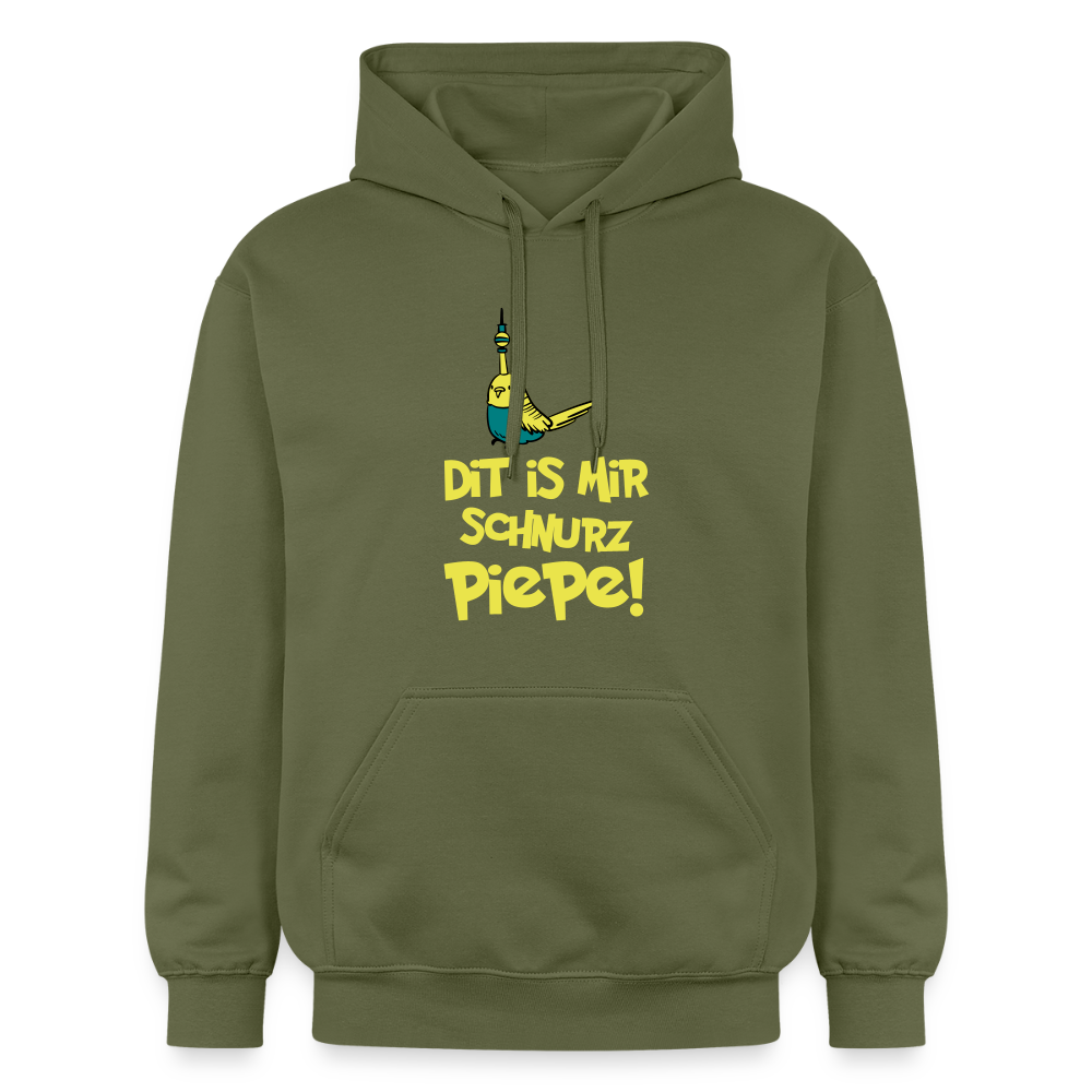 Schnurz Piepe mit Piep - Hoodie - Militärgrün
