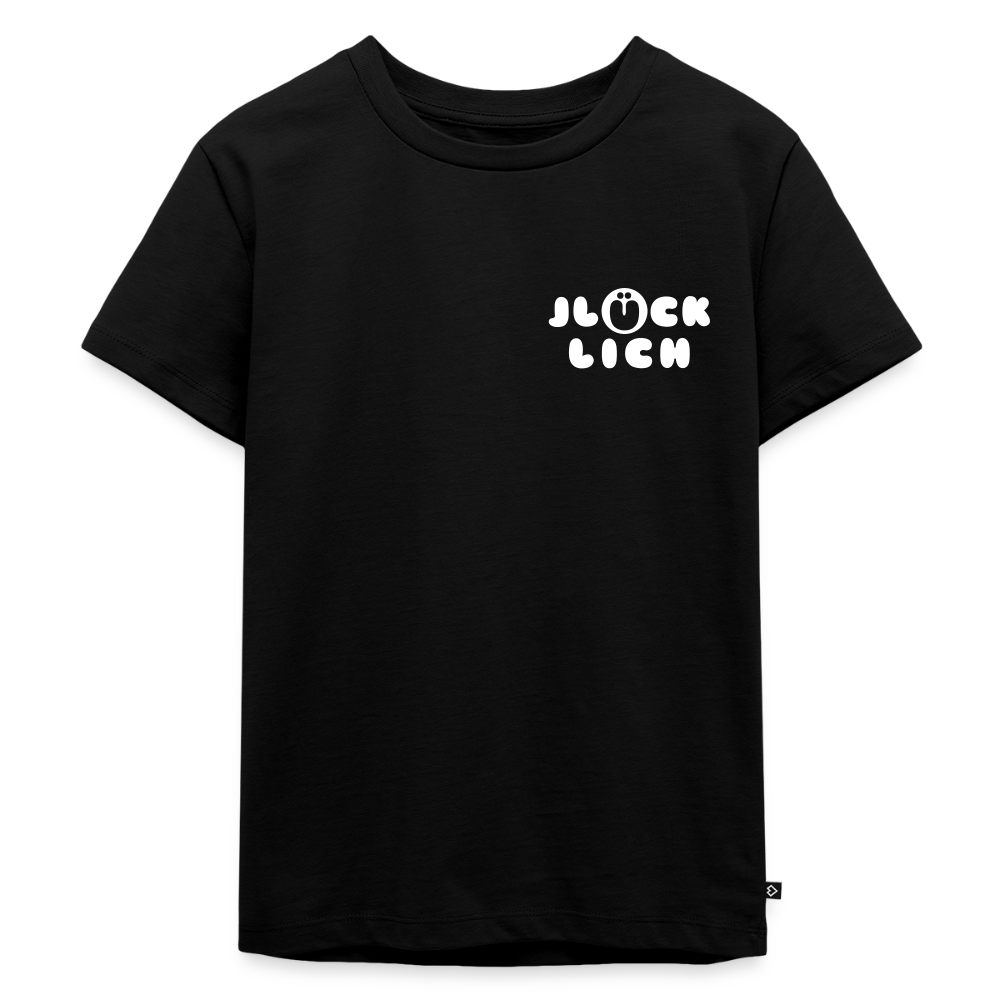 Jlücklich - Kinder Premium T-Shirt - Schwarz