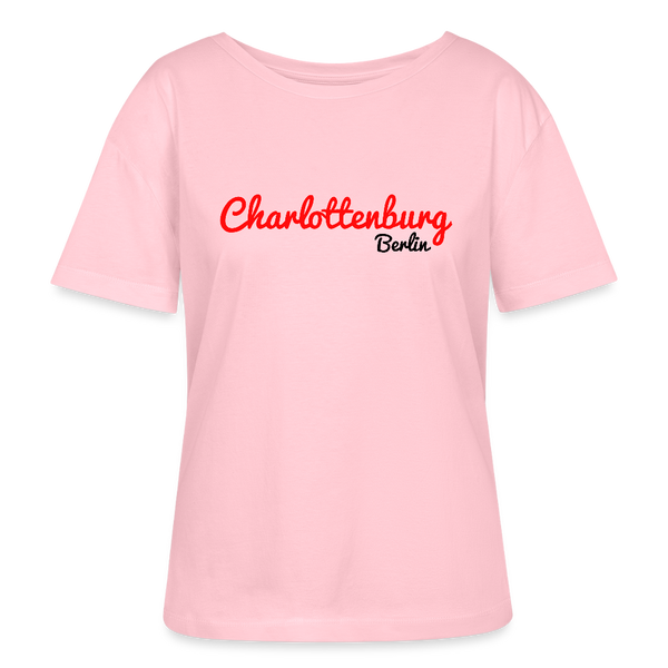 Charlottenburg Berlin - Relaxed Rundhals Frauen Bio-T-Shirt - Hellrosa