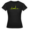 Herzschlag für Fahrradfahrer - Frauen Premium T-Shirt - Schwarz