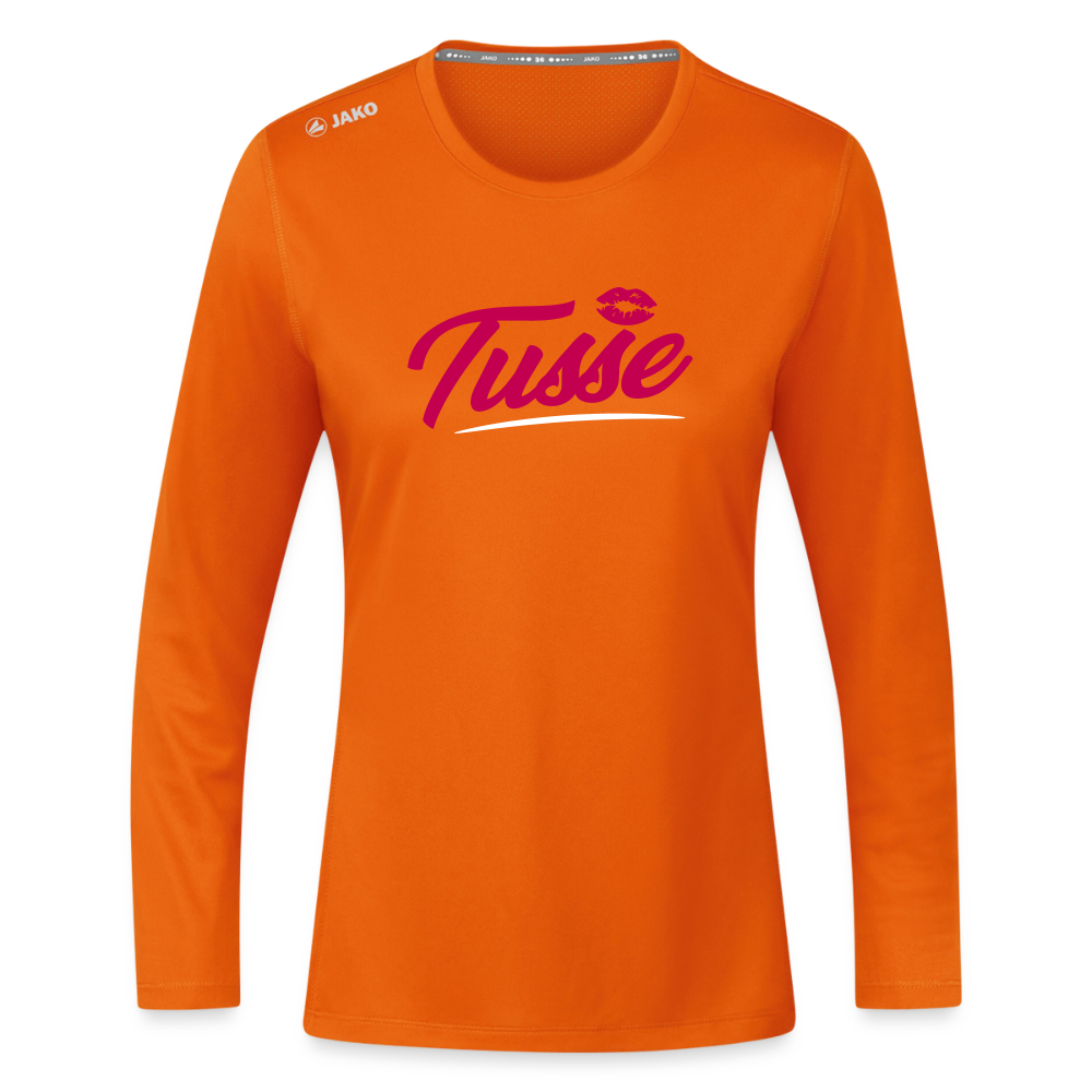 Tusse - Frauen Sport Langarmshirt - Neonorange