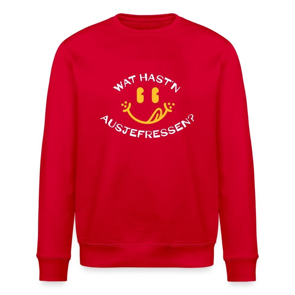 Wat Hast’n Ausjefressen - Unisex Bio Sweatshirt - Rot