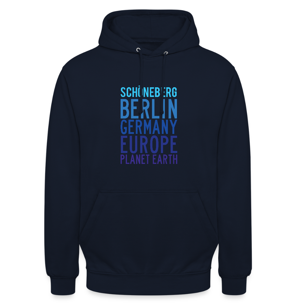 Schöneberg Planet Earth - Unisex Hoodie - Navy