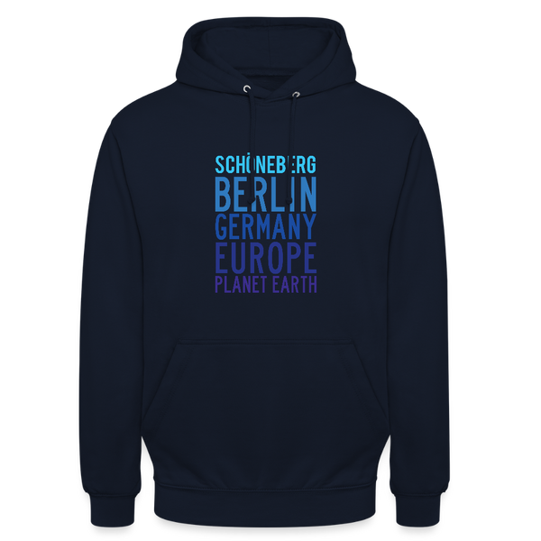 Schöneberg Planet Earth - Unisex Hoodie - Navy