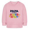 Super Hero - Baby Bio Pullover - Hellrosa