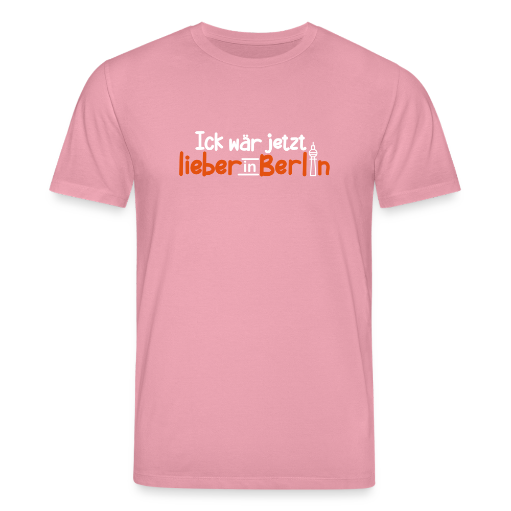 Ick wär jetzt lieber in Berlin - Unisex Bio T-Shirt - Lila Traum