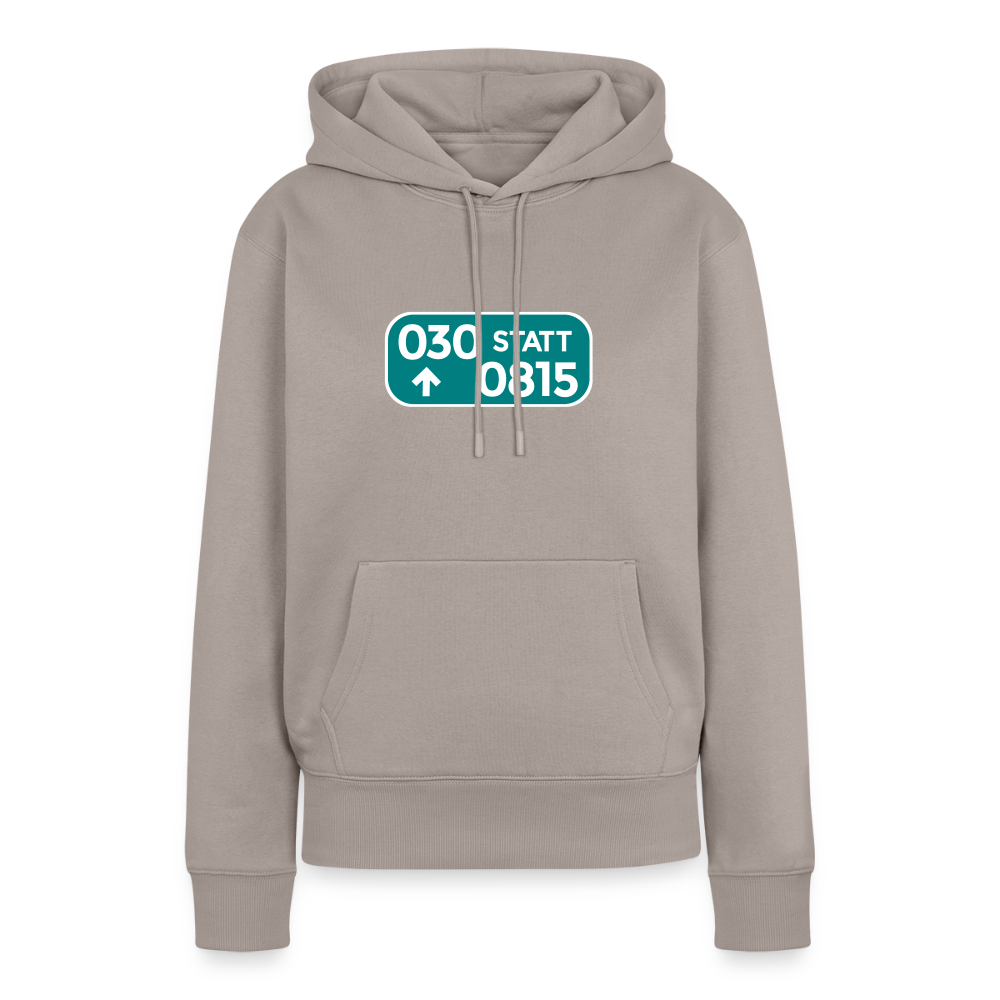 030 statt 0815 - Frauen Premium Hoodie - Taupe