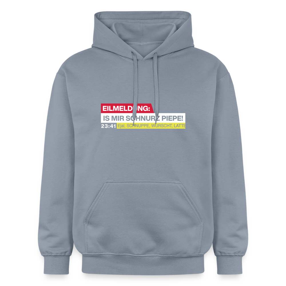 Eilmeldung: Is mir Schnurz Piepe! - Hoodie - Blau