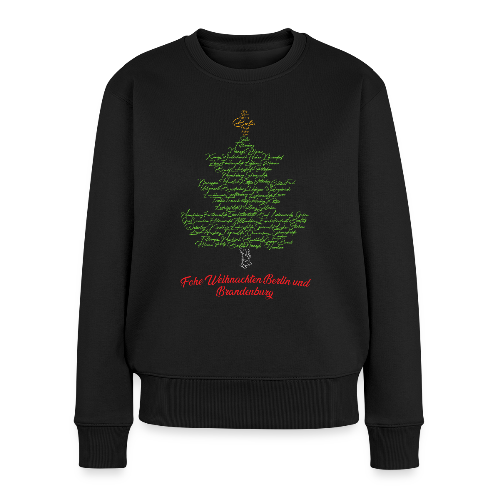 Frohe Weihnachten Berlin Brandenburg - Frauen Premium Pullover - Schwarz
