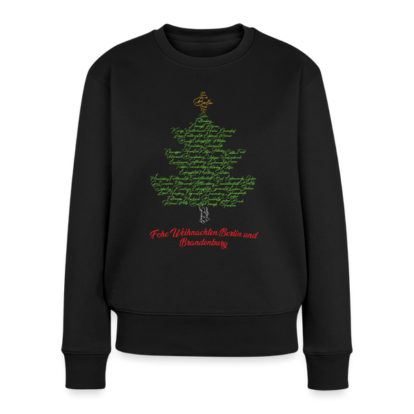 Frohe Weihnachten Berlin Brandenburg - Frauen Premium Pullover - Schwarz