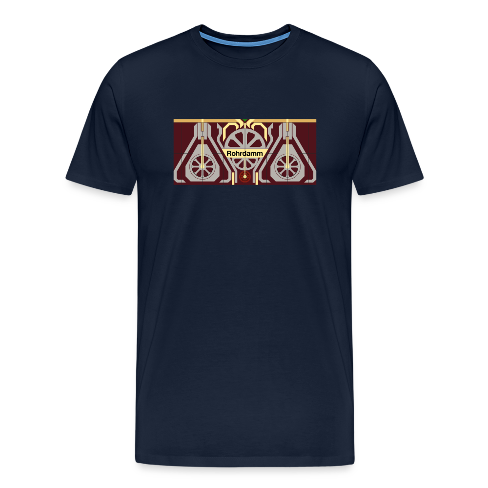 Rohrdamm  - Männer Premium T-Shirt - Navy