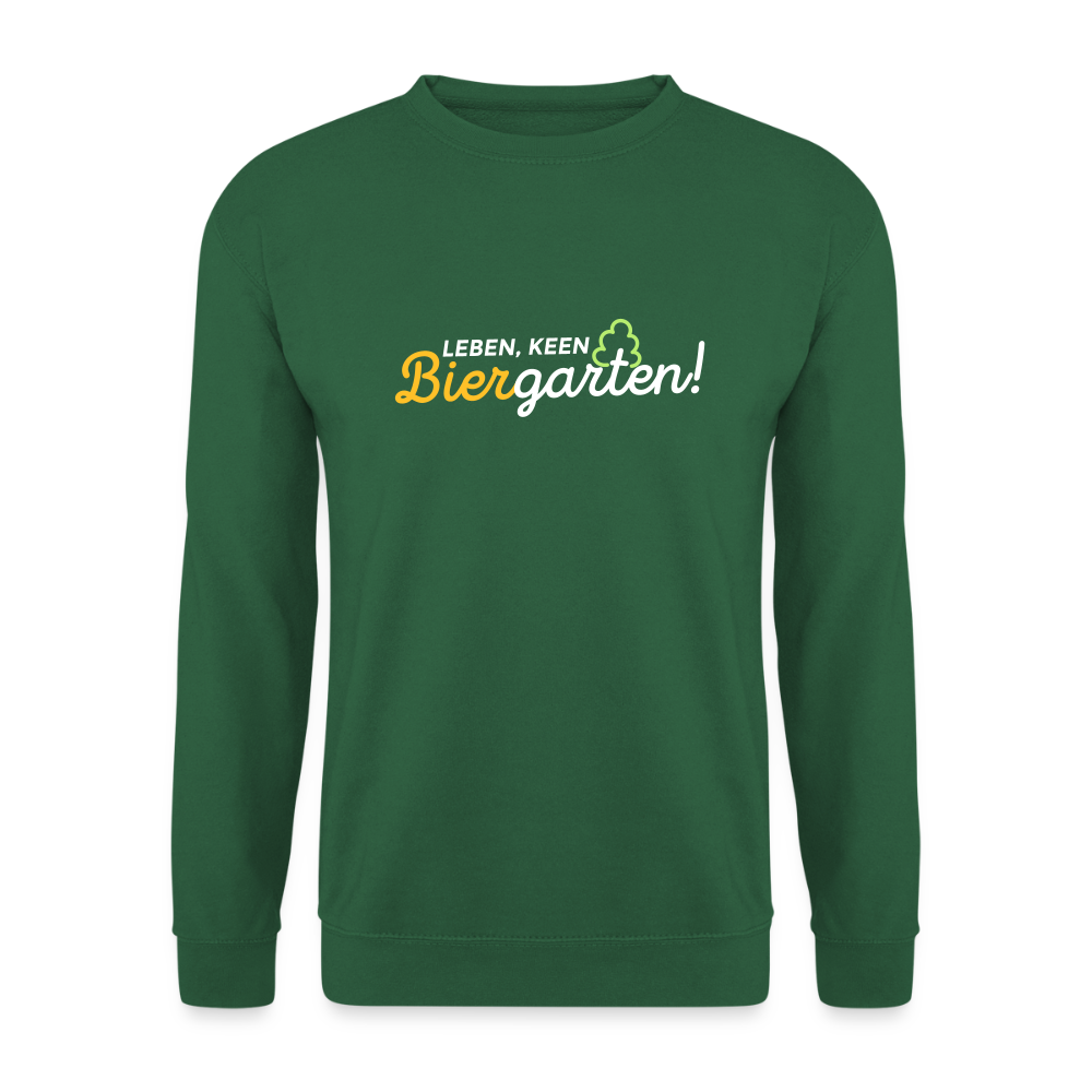 Leben, keen Biergarten! - Unisex Pullover - Grün
