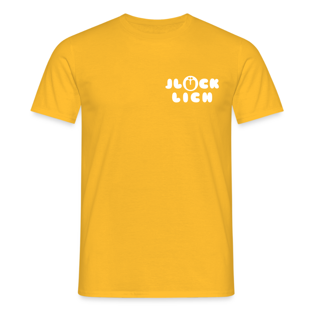 Jlücklich - Männer Premium T-Shirt - Gelb