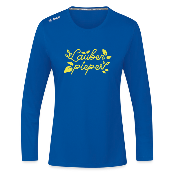 Laubenpieper - Frauen Sport Langarmshirt - Royalblau