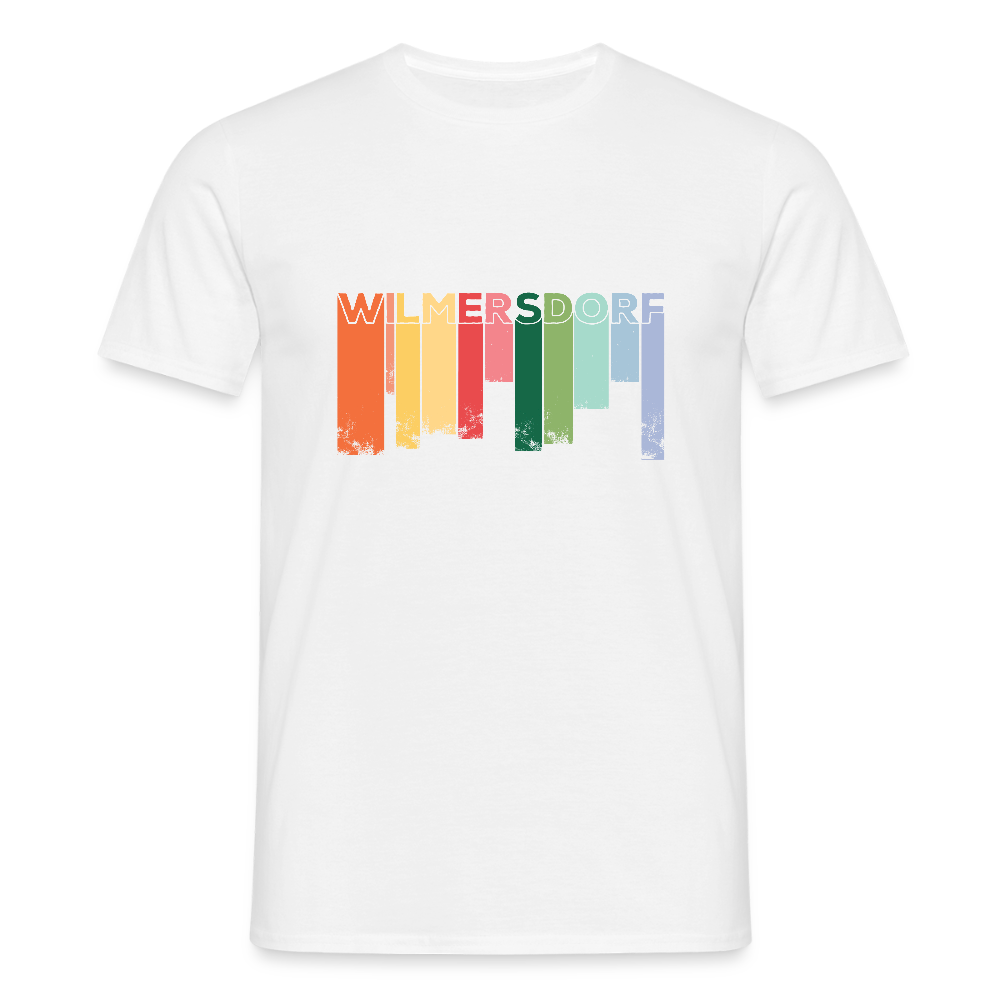 Wilmersdorf Regen - Männer Premium T-Shirt - Weiß