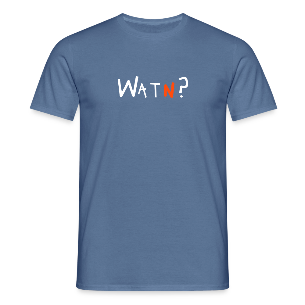 WATN? - Männer Premium T-Shirt - Taubenblau