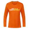 Nich faul! Energieeffizient! - Frauen Sport Langarmshirt - Neonorange