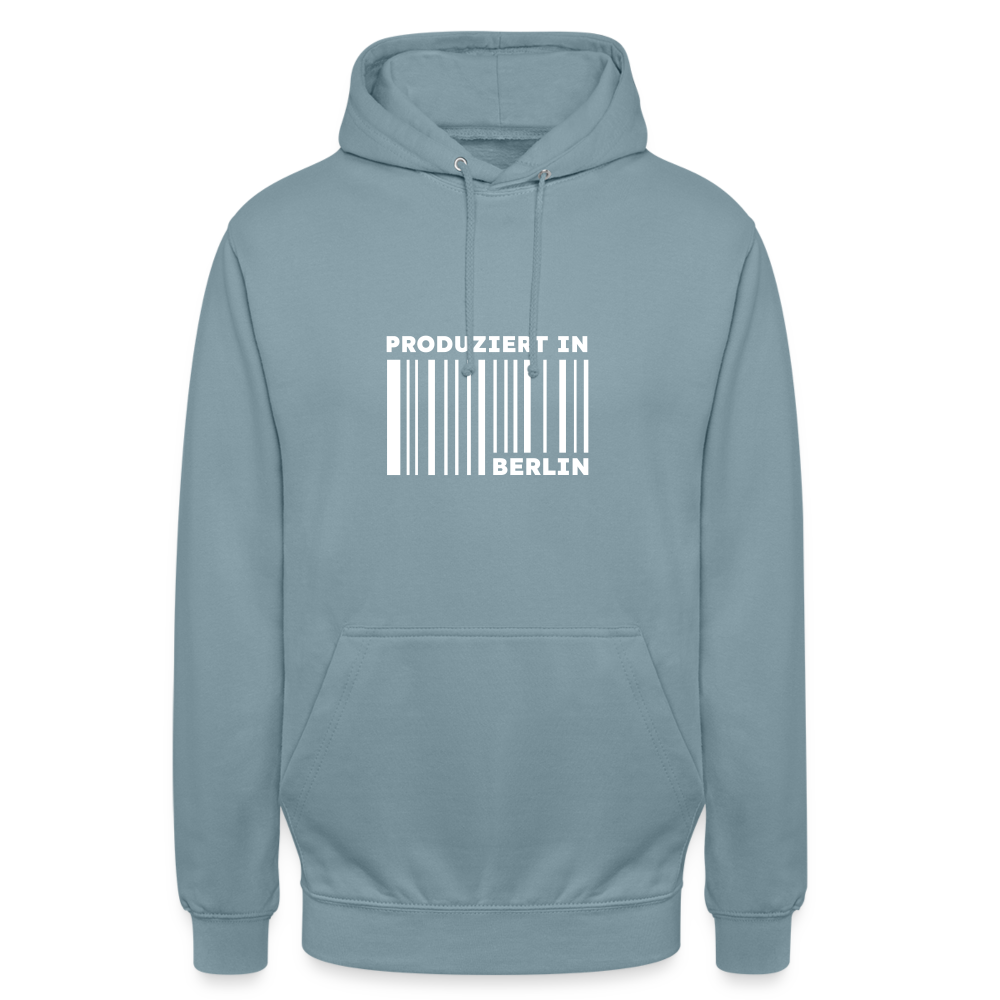 PRODUZIERT IN BERLIN - Unisex Hoodie - Nebelblau